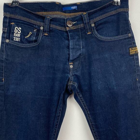 G-STAR Raw 3301 Defend Super Slim Jeans   Size 30 - Picture 4 of 12